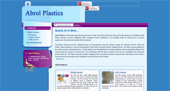 Desktop Screenshot of abrolplastics.com
