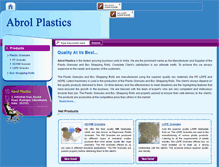 Tablet Screenshot of abrolplastics.com